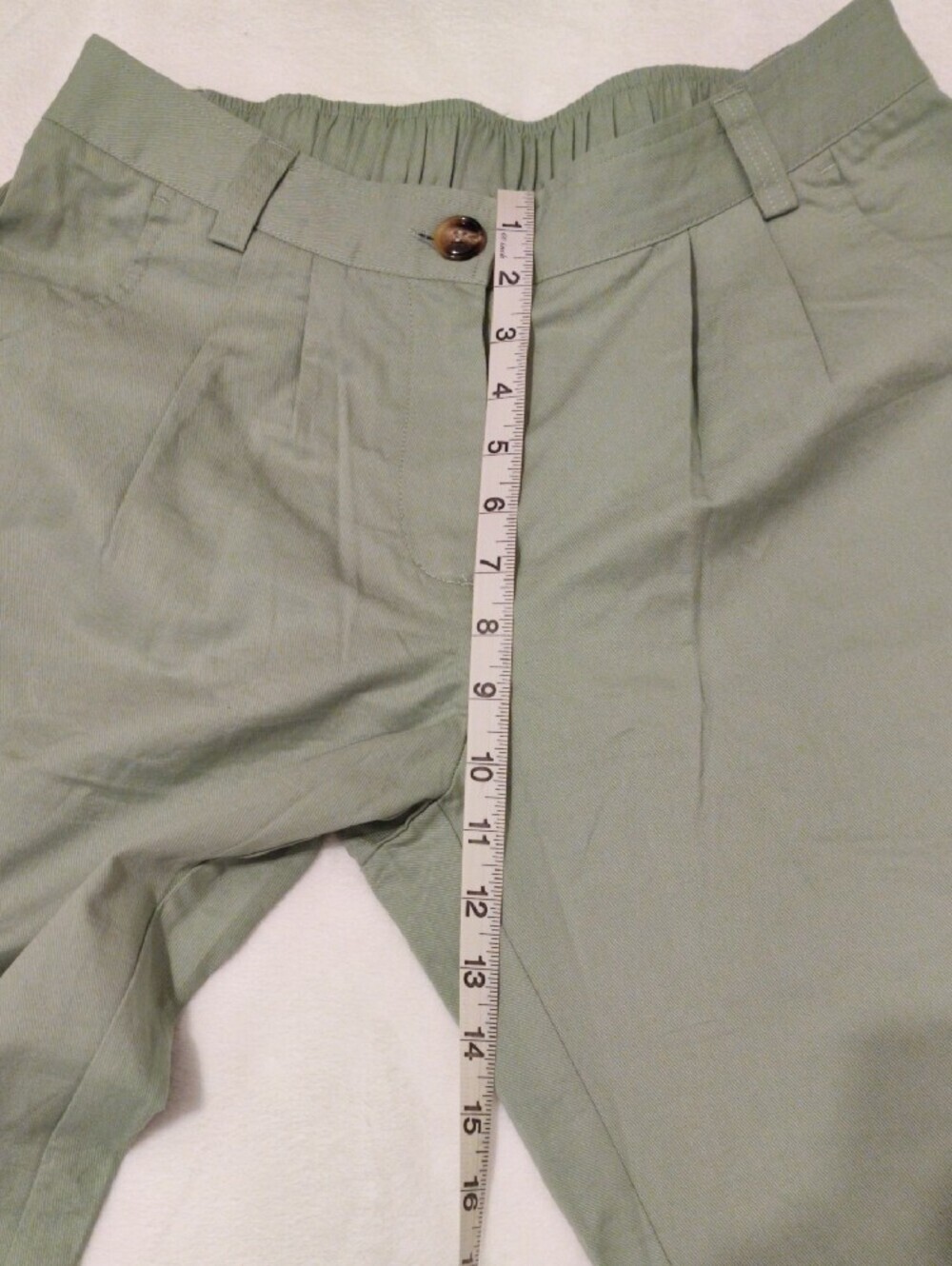 HALARA Light Sage Elastic-Cuff Chino Pants - Picture 4 of 13